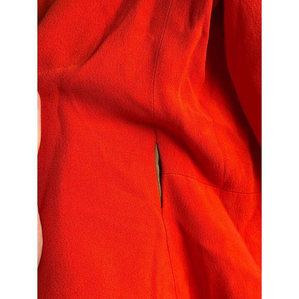 BOSS Jawana Orange Blazer Size 8 with Hole - Picture 8 of 8